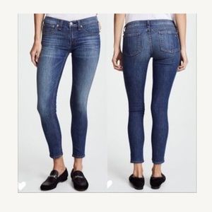 Rag & Bone Mid Rise Ankle Skinny Jeans